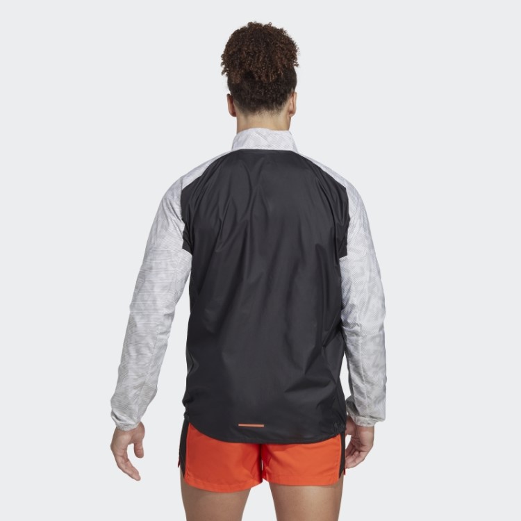 Elegante Adidas Terrex Trail Running Blusão Cinza