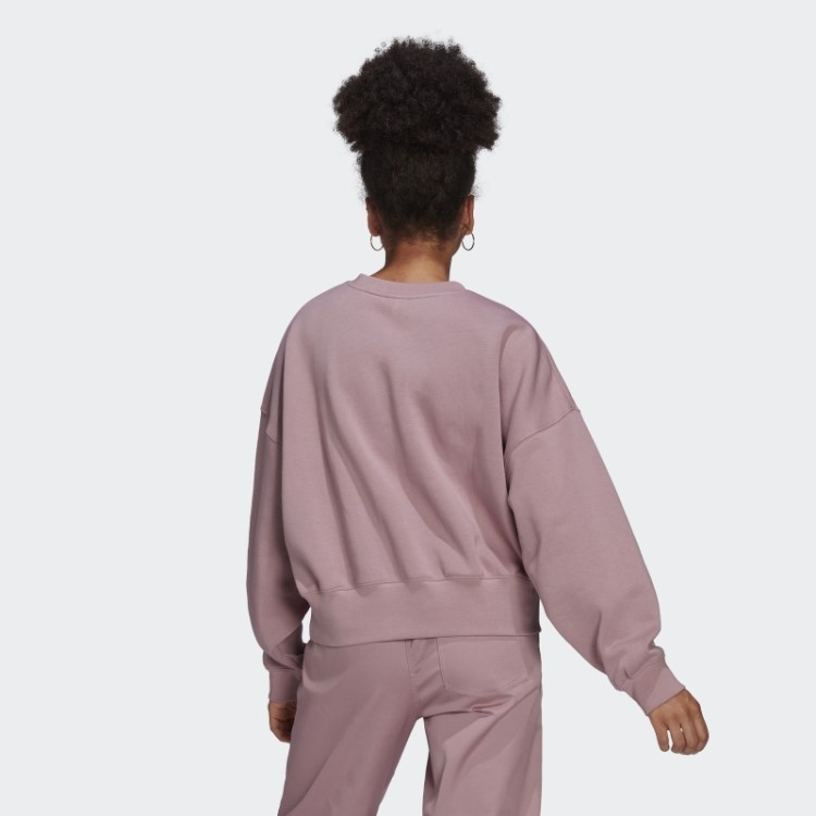 Moletom De Lã Malva Adicolor Essentials Adidas