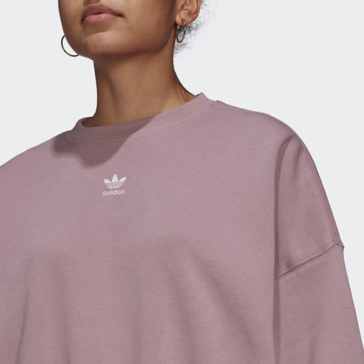 Moletom De Lã Malva Adicolor Essentials Adidas