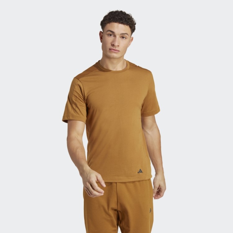 Camiseta De Treino Adidas Yoga Base Bronze
