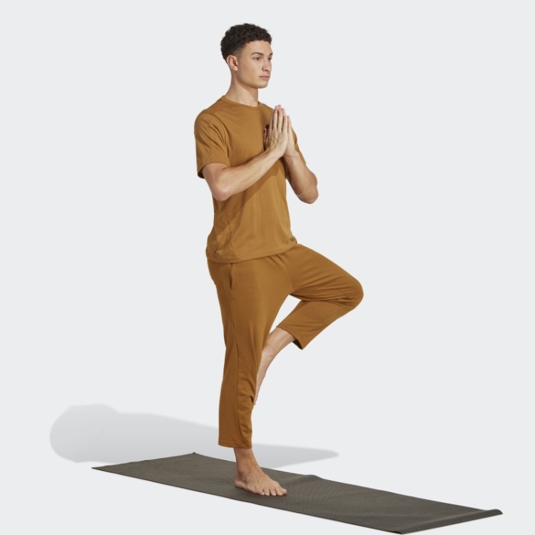 Camiseta De Treino Adidas Yoga Base Bronze