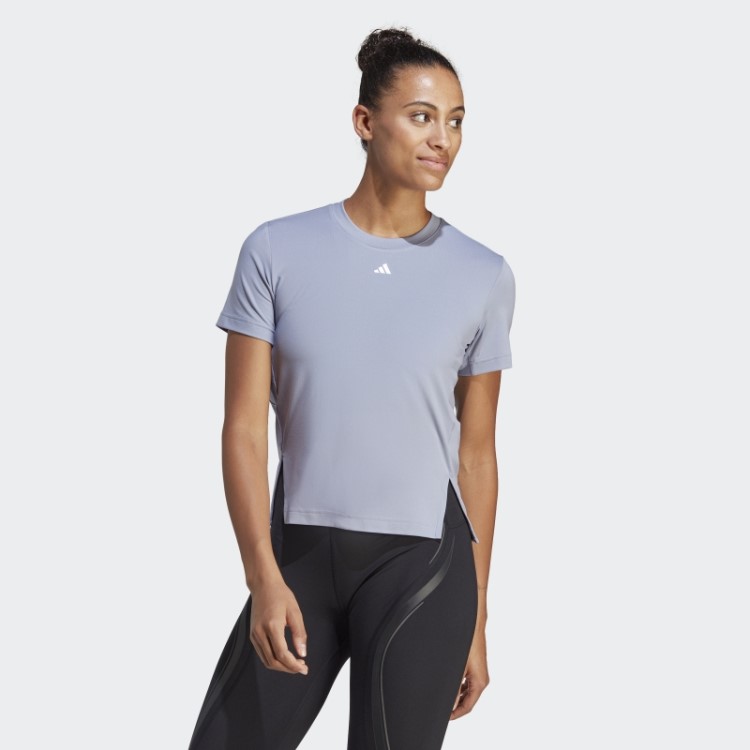 Camiseta Versátil Violeta Prateada Adidas