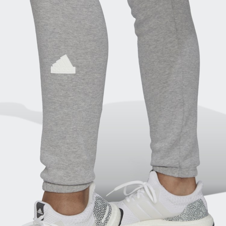 Calça De Moletom Adidas Cinza Médio Elegante