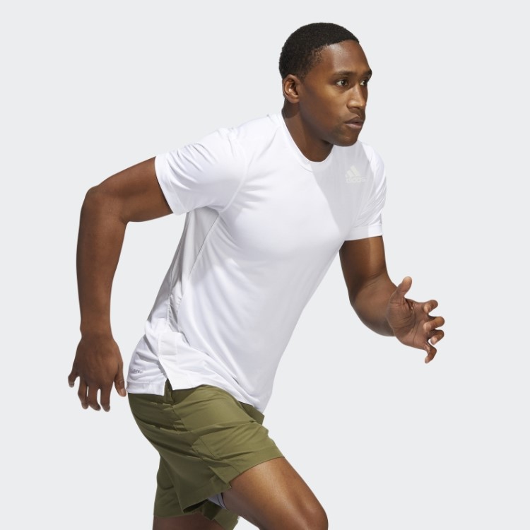Camiseta Branca Adidas Aeromotion