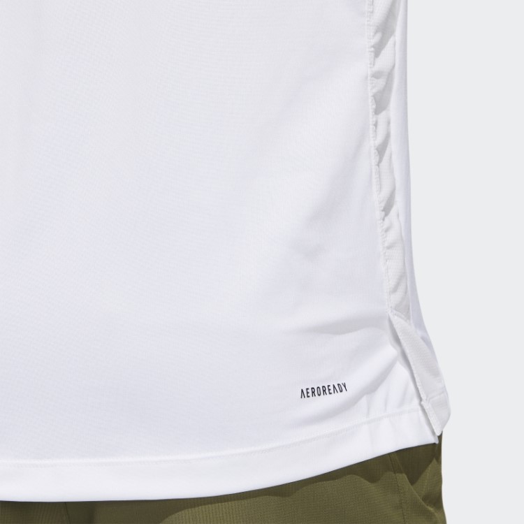 Camiseta Branca Adidas Aeromotion