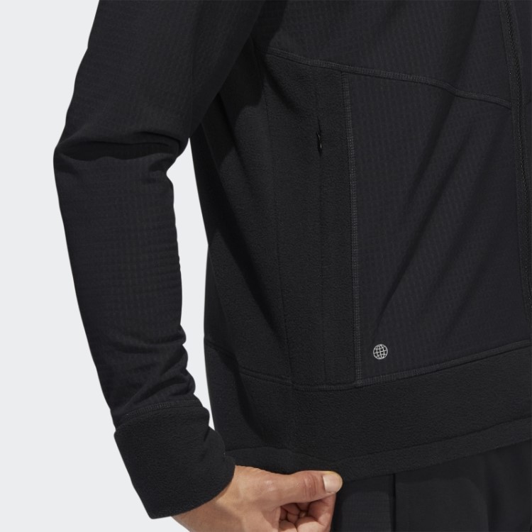 Jaqueta Preta Adidas Com Zíper Completo