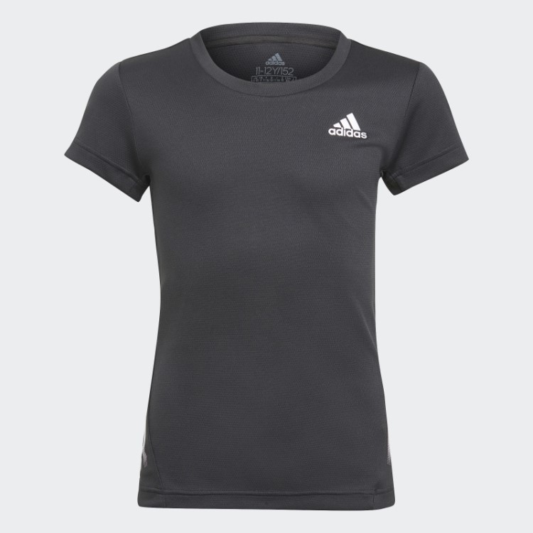 Camiseta Adidas Aeroready Com As Três Listras Preta