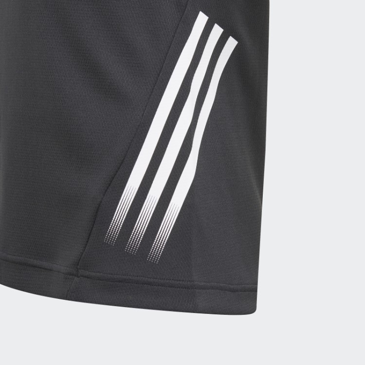 Camiseta Adidas Aeroready Com As Três Listras Preta