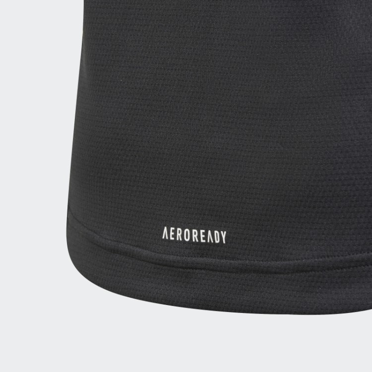 Camiseta Adidas Aeroready Com As Três Listras Preta