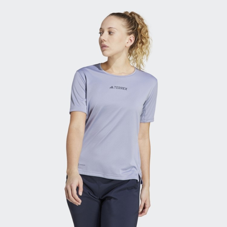 Terrex Multi Tee Adidas Prata Violeta