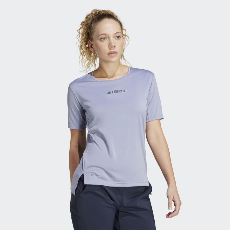 Terrex Multi Tee Adidas Prata Violeta