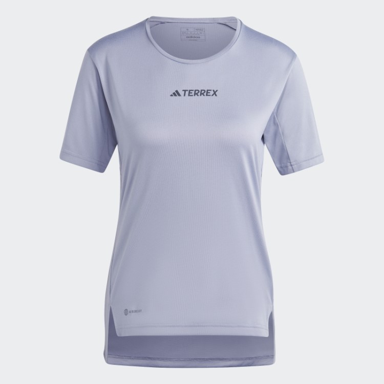Terrex Multi Tee Adidas Prata Violeta