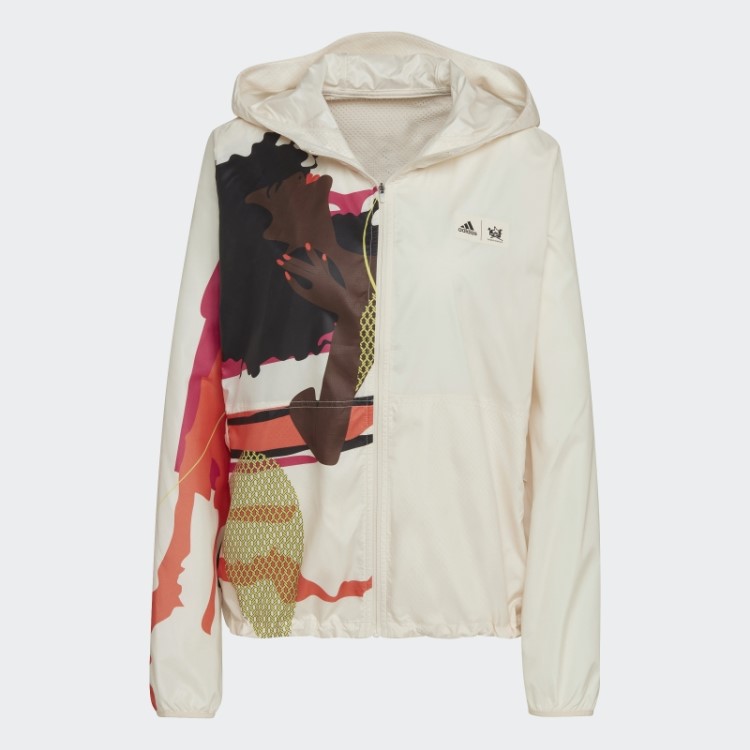 Jaqueta De Corrida Rápida Ecru Matiz Thebe Magugu Adidas