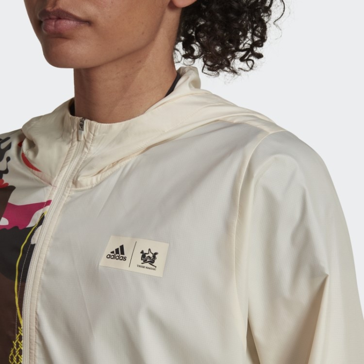 Jaqueta De Corrida Rápida Ecru Matiz Thebe Magugu Adidas