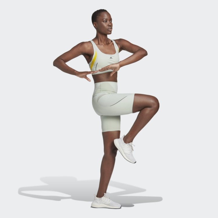 Sutiã Hiit De Suporte Médio Verde Powerimpact Luxe Adidas
