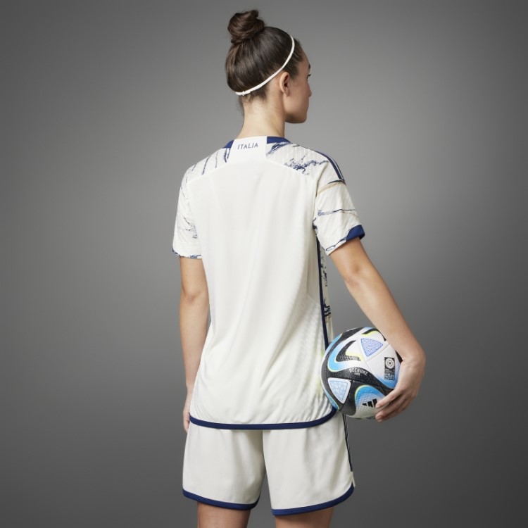 Itália 23 Away Camisa Feminina Autêntica Branca Adidas