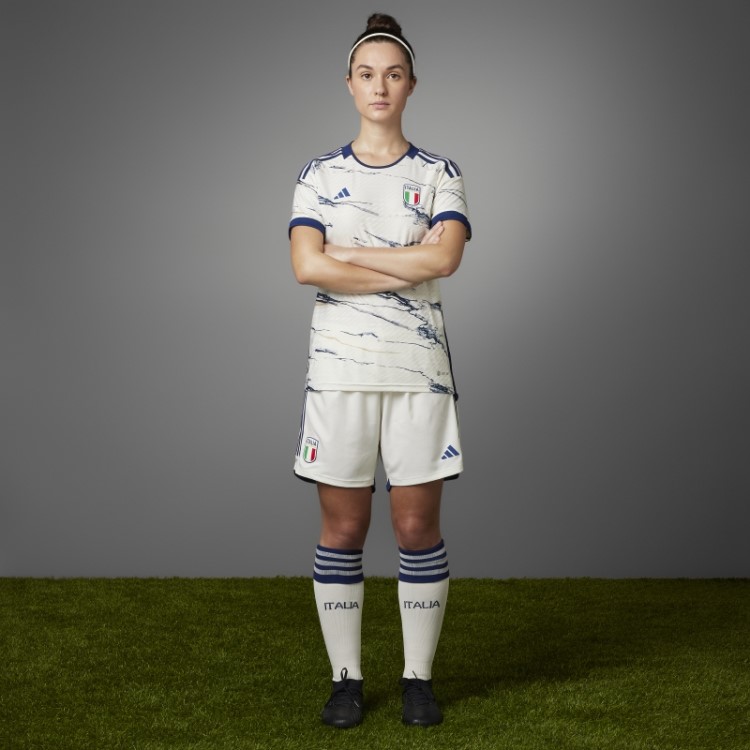 Itália 23 Away Jersey Autêntico Adidas Branco