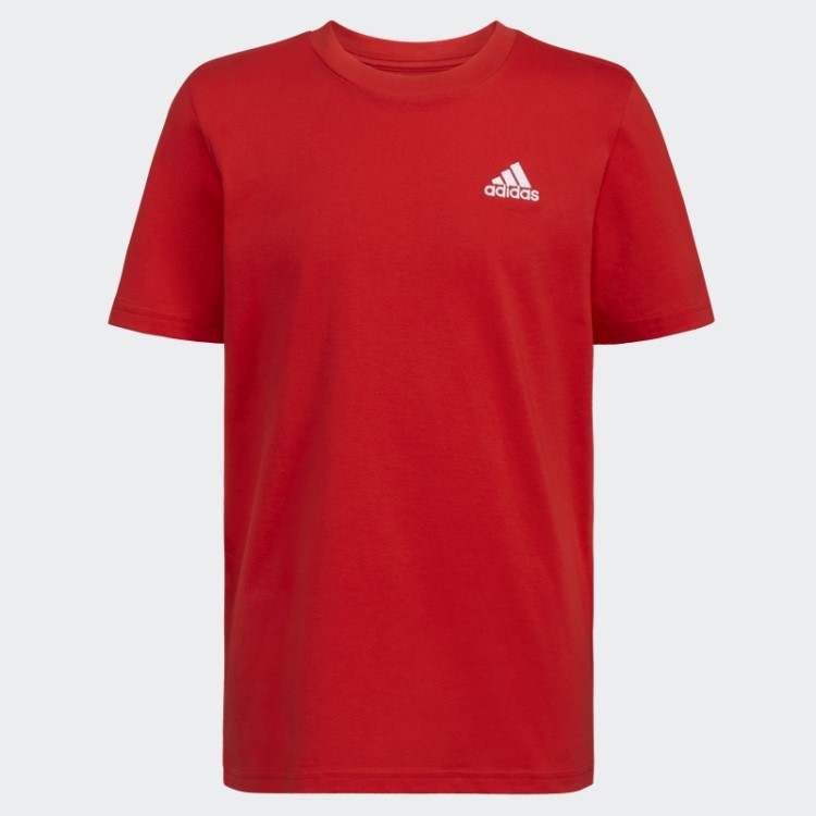 Camiseta Com Logo Emb Essencial Escarlate Adidas