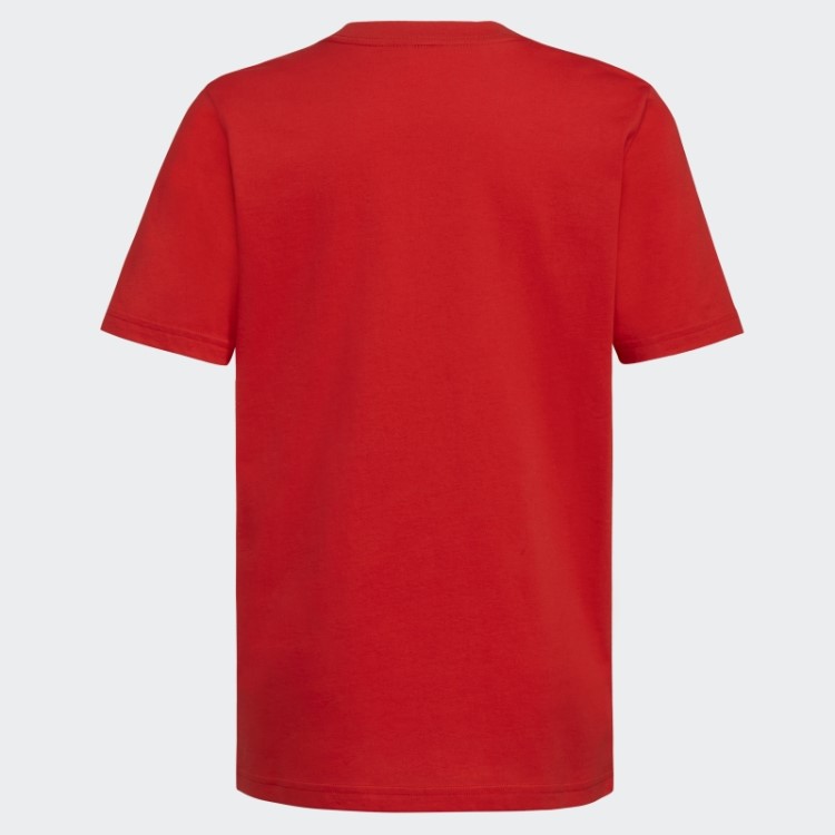 Camiseta Com Logo Emb Essencial Escarlate Adidas