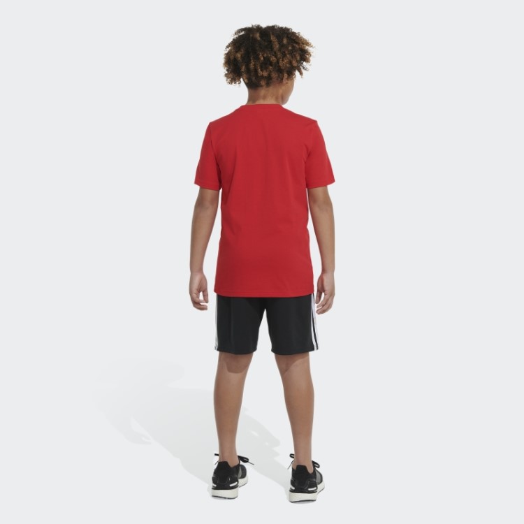 Camiseta Com Logo Emb Essencial Escarlate Adidas