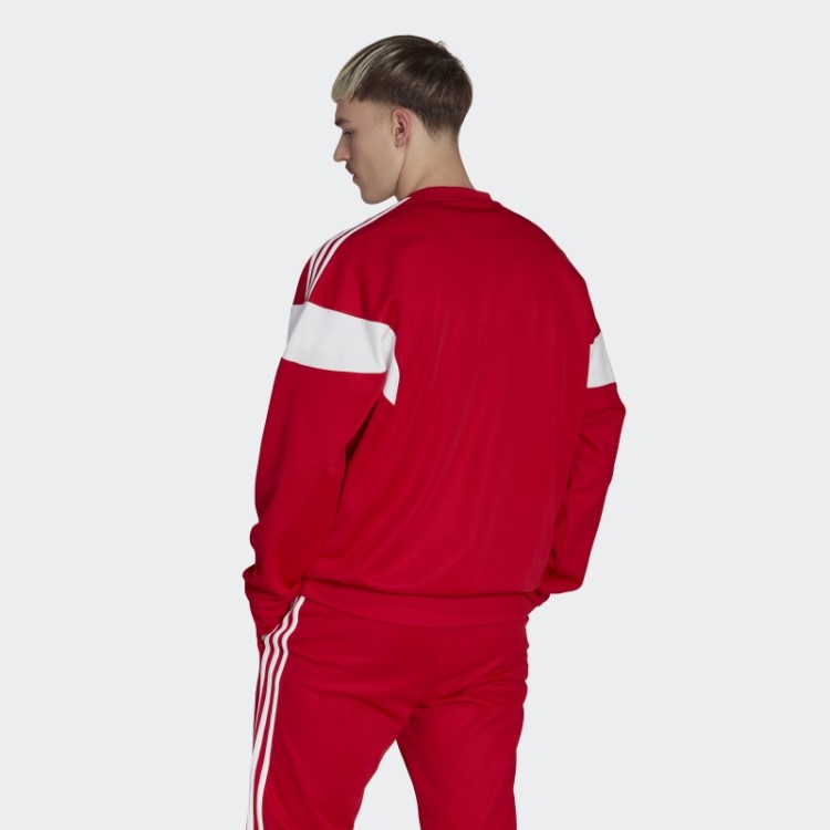 Sweatshirt Escarlate Adidas Adicolor Classics Cut Line Crew