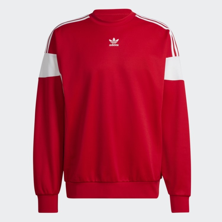Sweatshirt Escarlate Adidas Adicolor Classics Cut Line Crew