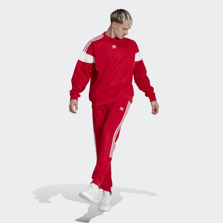 Sweatshirt Escarlate Adidas Adicolor Classics Cut Line Crew