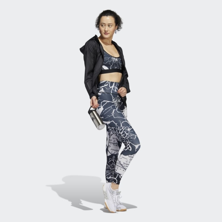 Legging Optime Superher Training 7/8 Preta Adidas