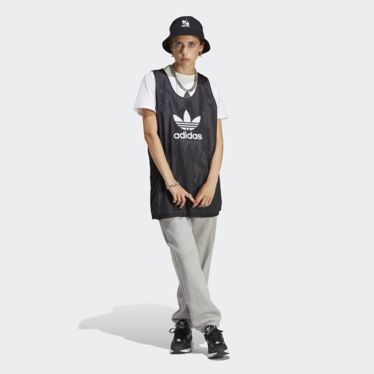 Joggers De Lã Adidas Cinza Médio Essencial Moda