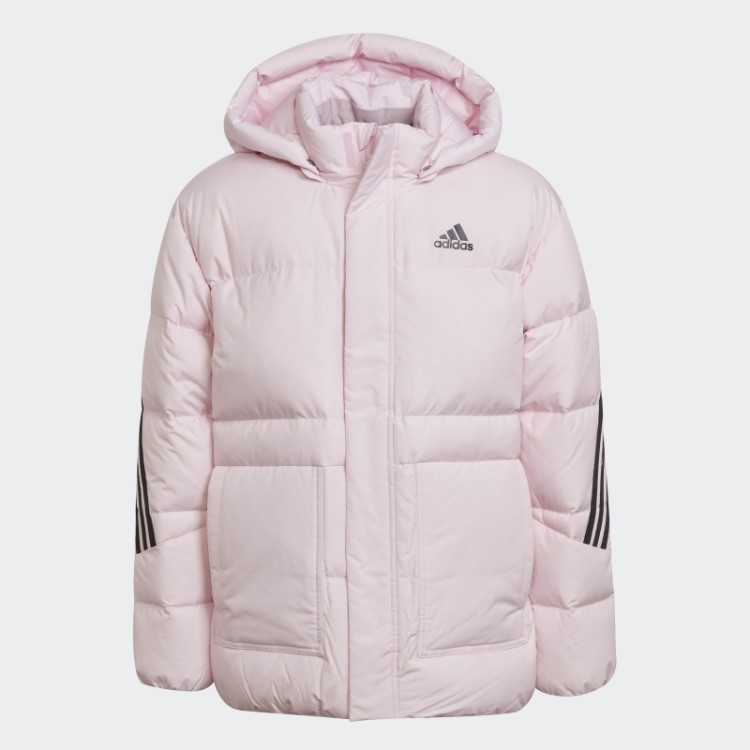 Jaqueta Com As Três Listras Rosa Adidas
