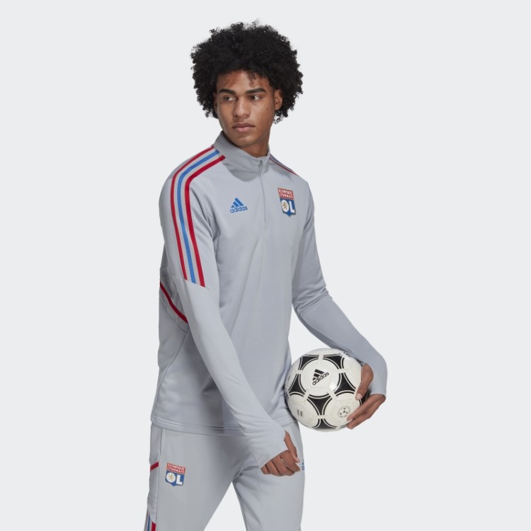 Adidas Olympique Lyonnais Tiro 21 Treino Top Prata