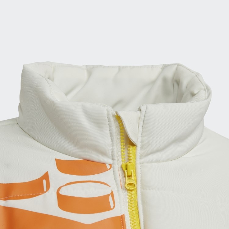 Jaqueta Acolchoada De Inverno Adidas X Classic Lego Fashion Branca