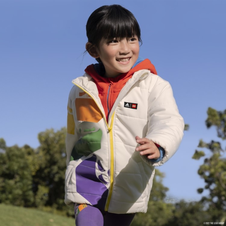 Jaqueta Acolchoada De Inverno Adidas X Classic Lego Fashion Branca