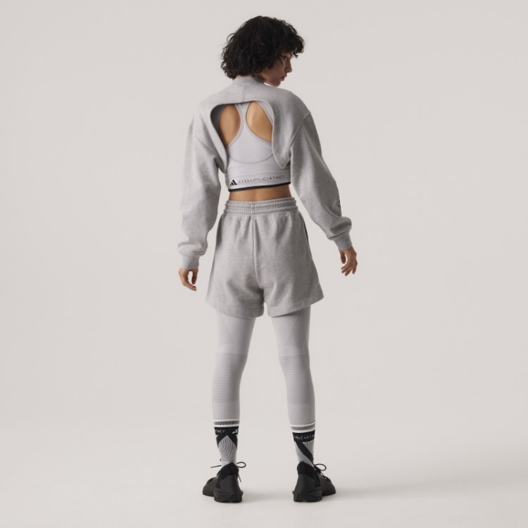 Mgh Cinza Sólido Adidas By Stella Mccartney Moda Sutiã Esportivo De Sustentação Média