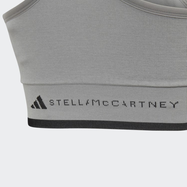 Mgh Cinza Sólido Adidas By Stella Mccartney Moda Sutiã Esportivo De Sustentação Média
