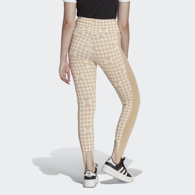 Meia-calça Com Estampa Allover Ski Adidas Fashion White