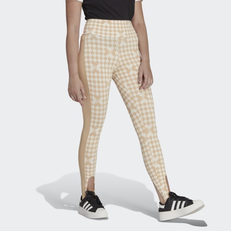 Meia-calça Com Estampa Allover Ski Adidas Fashion White