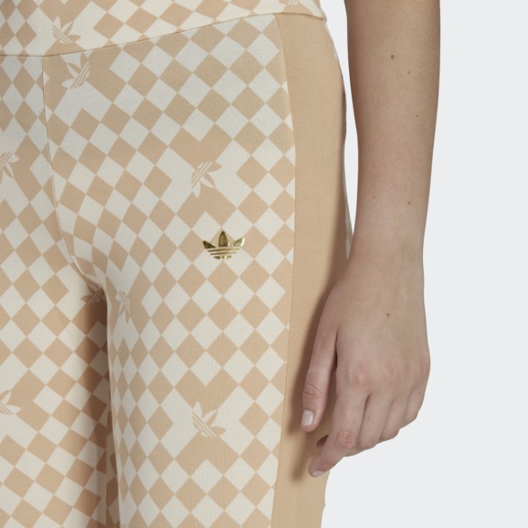 Meia-calça Com Estampa Allover Ski Adidas Fashion White