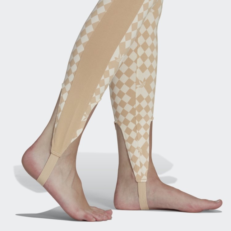 Meia-calça Com Estampa Allover Ski Adidas Fashion White