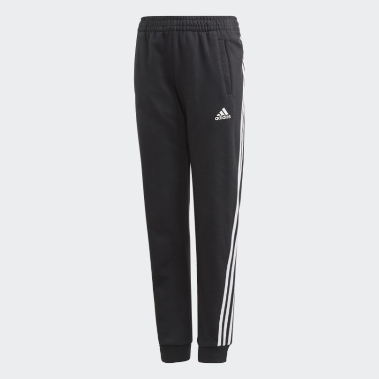 Calça Afunilada Com As Três Listras Preta Adidas