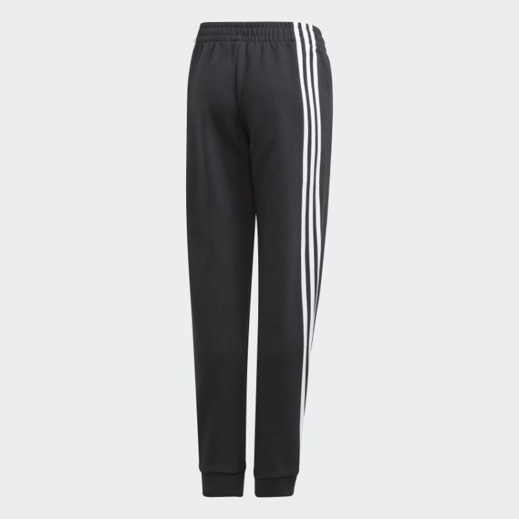 Calça Afunilada Com As Três Listras Preta Adidas