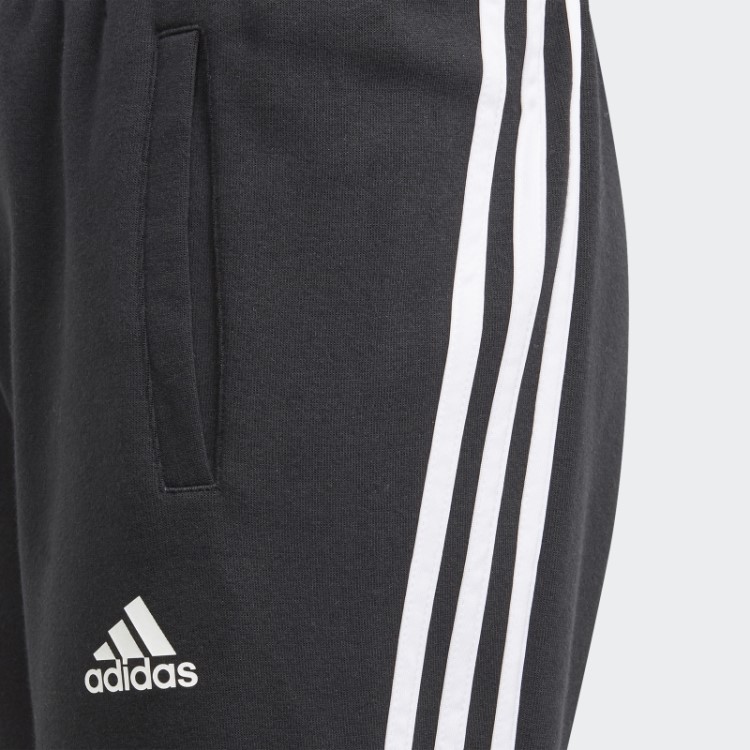 Calça Afunilada Com As Três Listras Preta Adidas