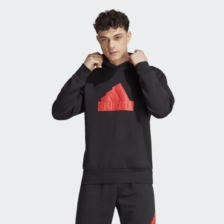 Adidas Future Icons Badge Of Sport Moletom Com Capuz Vermelho