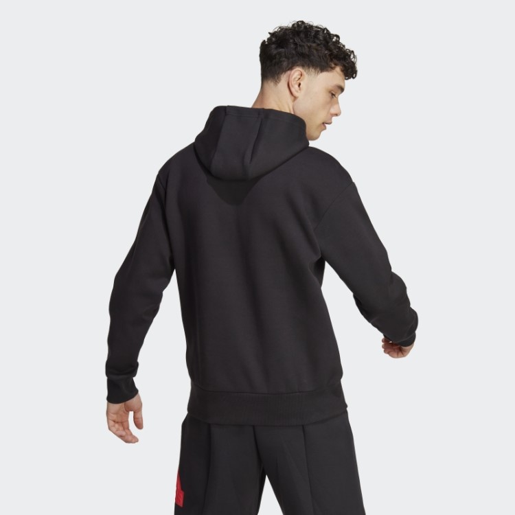 Adidas Future Icons Badge Of Sport Moletom Com Capuz Vermelho