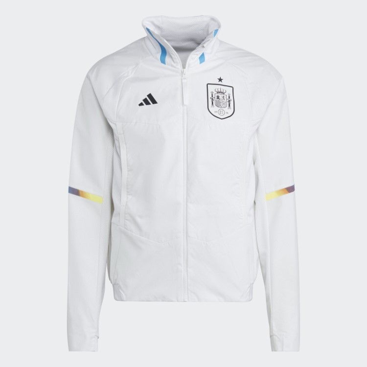 Jaqueta Hino Do Dia Do Jogo Da Espanha Adidas Branco