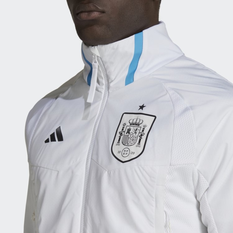 Jaqueta Hino Do Dia Do Jogo Da Espanha Adidas Branco