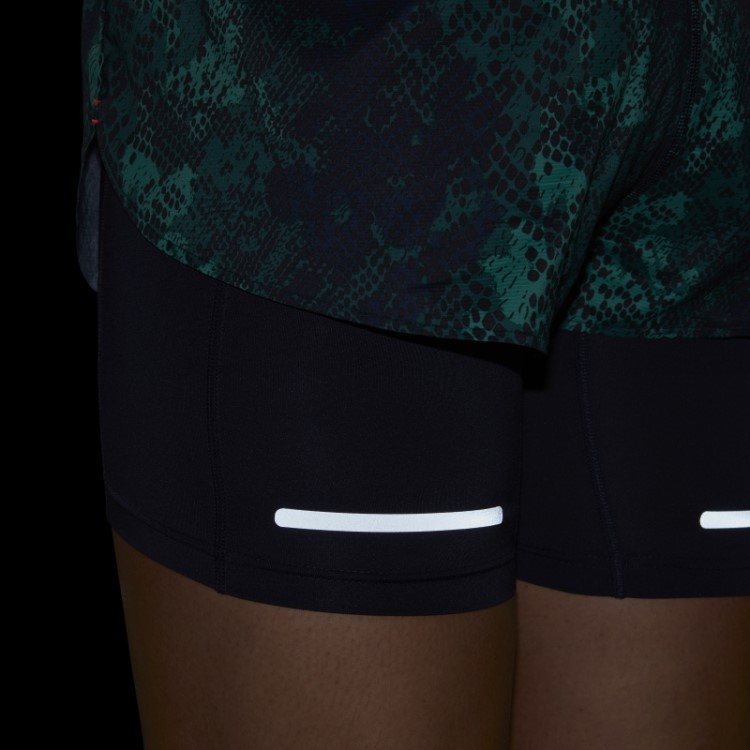 Bermuda 2 Em 1 Preta Adidas Run Fast
