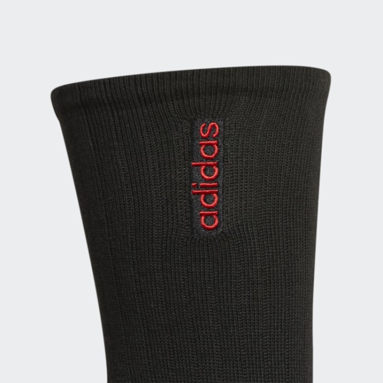 Meias Clássicas Almofadadas Adidas 3 Pares Pretas