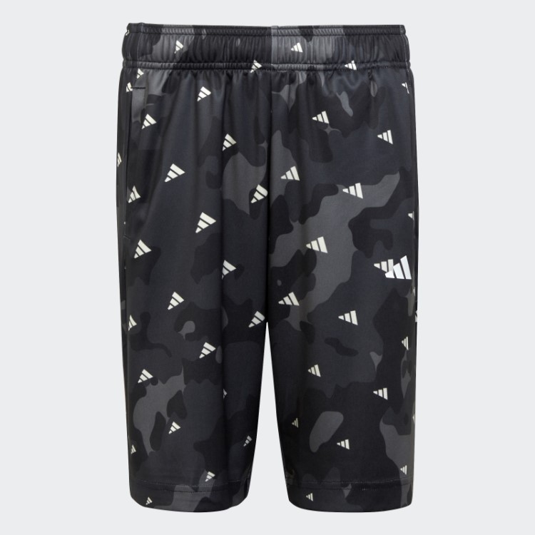 Shorts Estampados Aeroready Sazonais Essenciais Para O Trem Ajuste Regular Cinza Adidas
