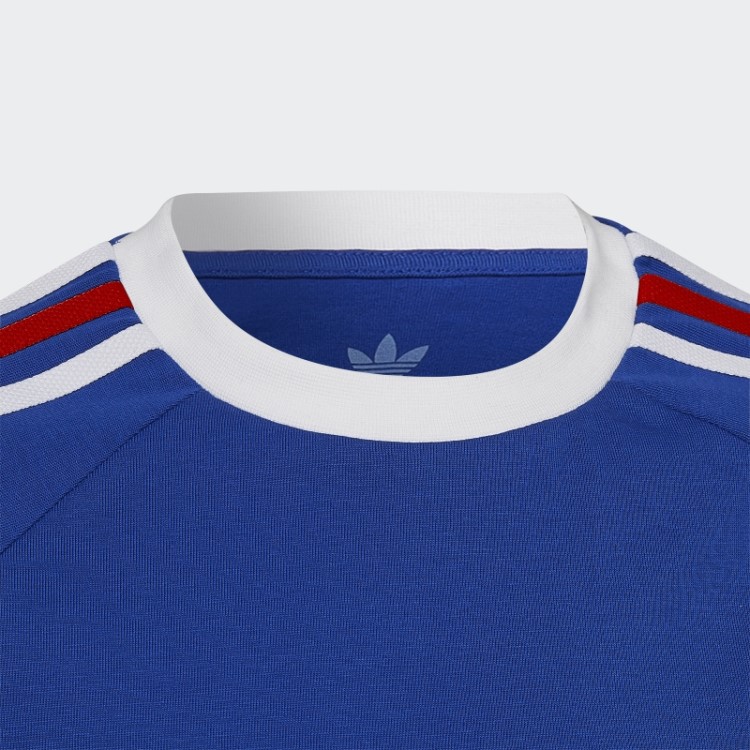 Camiseta Azul Royal Adidas Adicolor Com As Três Listras